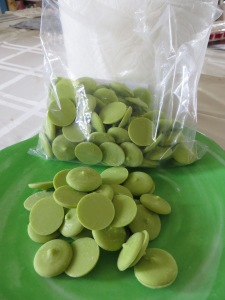 Green candy melts